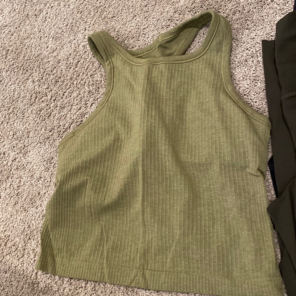 Ebb to street cropped racer back top